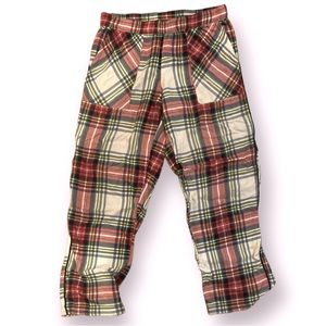 Cozy plaid pants